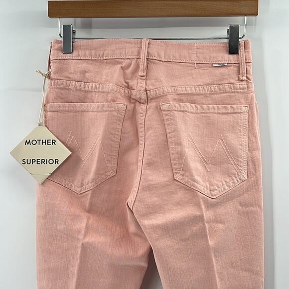 MOTHER The Inside Hover Women's Jeans in Peach Parfait Size 27 - Picture 11 of 12